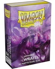 Štitnici za kartice Dragon Shield - Matte Dual Sleeves Small Size, Wraith (60 komada) -1