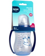 Prijelazna šalica s ručkama Wee Baby - Galaxy, PP, 250 ml, plava -1