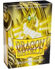 Štitnici za kartice Dragon Shield Sleeves - Small Matte Yellow (60 komada) -1
