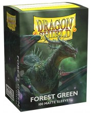 Štitnici za kartice Dragon Shield Sleeves - Matte Forest Green (100 komada)