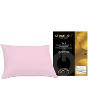 Štitnik za jastuk Dream On - Smartcel Gold, 50 x 70 cm, ružičasti
