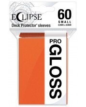 Štitnici za karte Ultra Pro - Eclipse Gloss Small Size, Pumpkin Orange (60 kom.) -1