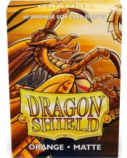 Štitnici za kartice Dragon Shield - Matte Sleeves Small Size, Orange (60 komada) -1