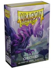 Štitnici za kartice Dragon Shield Dual Sleeves - Small Matte Orchid (60 komada)