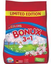 Prašak za pranje 3 in 1 Bonux - Color Spring Freshness, 40 punjenja -1