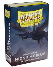 Štitnici za kartice Dragon Shield Sleeves - Small Matte Midnight Blue (60 komada) -1