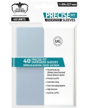 Štitnici za kartice Ultimate Guard Precise-Fit Sleeves Oversized, Transparent (40 бр.)