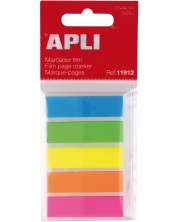 Transparentni indeksi Apli - 5 neonskih boja, 12 х 45 mm