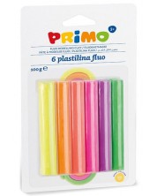Set plastelina Primo Fluo - 6 boja, 100 g