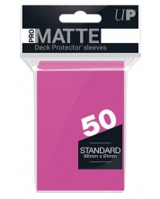 Štitnici za karte Ultra Pro - PRO-Matte Standard Size, Bright Pink (50 kom.) -1