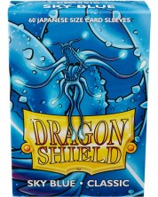 Štitnici za kartice Dragon Shield Sleeves - Small Size Sky Blue (60 komada) -1