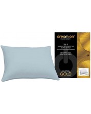 Štitnik za jastuk Dream On - Smartcel Gold, 50 x 70 cm, svijetlo plavi