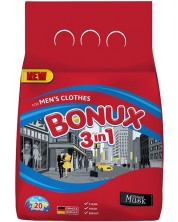 Prašak za pranje 3 in 1 Bonux - Color Мusk for Men, 20 punjenja -1