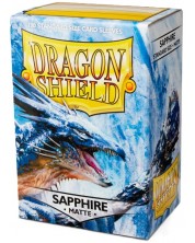 Štitnici za kartice Dragon Shield - Matte Sleeves Standard Size, Sapphire (100 komada) -1