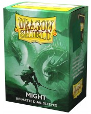 Štitnici za kartice Dragon Shield - Matte Dual Sleeves Standard Size, Might (100 komada) -1