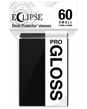 Štitnici za karte Ultra Pro - Eclipse Gloss Small Size, Jet Black (60 kom.)