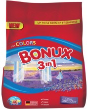 Prašak za pranje 3 in 1 Bonux - Color Caring Lavender, 40 punjenja