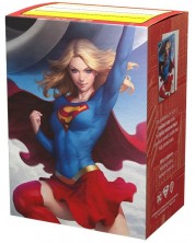 Štitnici za kartice Dragon Shield - Brushed Art Sleeves Standard Size, Supergirl(100 kom.) -1