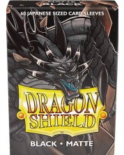 Štitnici za kartice Dragon Shield Sleeves - Small Matte Black (60 kom.) -1