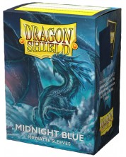 Štitnici za kartice Dragon Shield - Matte Sleeves Standard Size, Midnight Blue (100 komada) -1