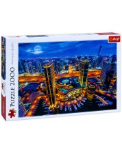 Puzzle Trefl od 2000 dijelova - Svjetla Dubaija
