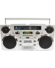 Radio kasetofon GPO - Brooklyn, srebrni -1