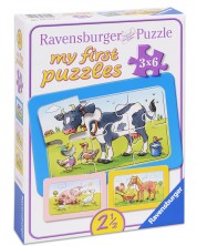 Puzzle Ravensburger od 3 x 6 dijelova - Životinjice projatelji 