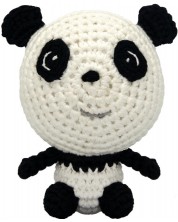 Ručno pletena igračka Wild Planet - Panda, 12 cm -1