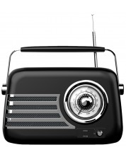 Radio Diva - Retro Box BT 8500, crno/srebrni -1