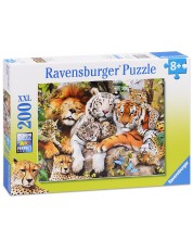 Puzzle Ravensburger od 200 XXL dijelova - Obitelj mačaka 