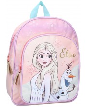 Ruksak za vrtić Vadobag Frozen II - It's All Magic, Elsa & Olaf, s prednjim džepom