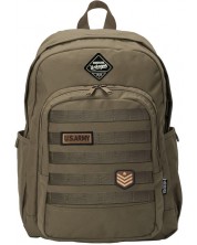 Školski ruksak Unkeeper Army - Tamno smeđi