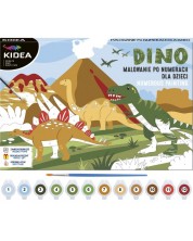 Crtanje po brojevima Kidea - Dinosauri