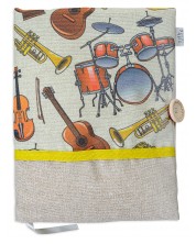 Haljina za knjigu: Glazbeni instrumenti (Tekstilni uvez s gumbom)