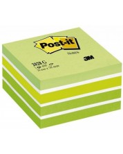 Samoljepljiva kocka Post-it - Green, 7.6 x 7.6 cm, 450 listova -1