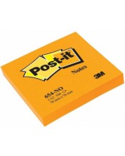 Samoljepivi listići Post-it 654-NY - Narančasti, 7.6 х 7.6 cm, 100 komada -1
