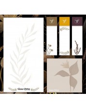Samoljepljivi listovi i indeksi Victoria's Journals Florals - Zlatni, na čvrstoj podlozi -1