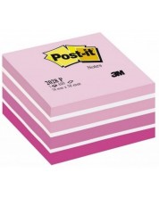 Samoljepljiva kocka Post-it - Pastel Pink, 7.6 x 7.6 cm, 450 listova -1