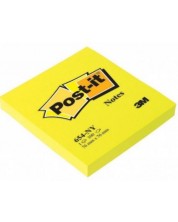 Samoljepljivi blokić Post-it 654-NY  - Žuti, 7.6 х 7.6 cm, 100 komada -1