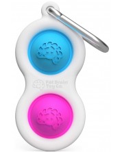 Senzorna igračka-privjesak za ključeve Tomy Fat Brain Toys - Simple Dimple, plava/ružičasta -1