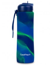Sklopiva silikonska boca Cool Pack Pump - Zebra Blue, 600 ml -1