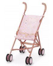 Sklopiva kolica za lutke Battat Lulla Baby - Ružičasta sa zvjezdicama -1