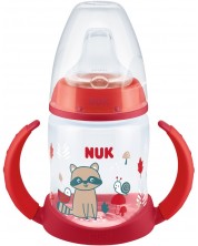 Bočica NUK First Choice - S vrhom za sok, TC, РР, 150 ml, crvena -1