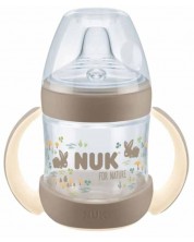 Boca za sok sa silikonskim vrhom NUK for Nature - 150 ml, krem -1