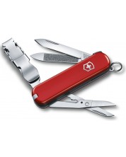 Švicarski džepni nož Victorinox - Nail Clip, 8 funkcija, crveni