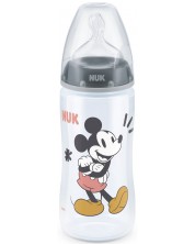 Bočica Nuk First Choice - Mickey Mouse, sa silikonskim sisaćem, 300 ml, za dječaka -1