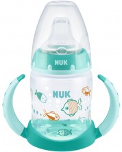 Bočica NUK First Choice - S vrhom za sok, TC, РР, 150 ml, zelena -1