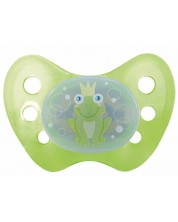 Silikonska duda Baby Nova - Dentistar, Žaba,  veličina 2, bez prstena -1