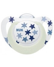 Silikonska duda Nuk - Star Night, 6-18 mjeseci, plave zvjezdice