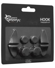 Set silikonskih kapica White Shark - Hook Trigger Kit, crni (PS5) -1